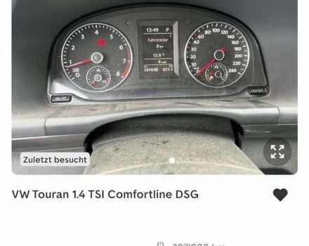 Черный Фольксваген Туран, объемом двигателя 1.4 л и пробегом 207 тыс. км за 10777 $, фото 221 на Automoto.ua