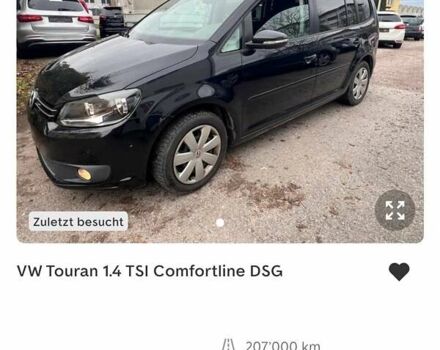 Черный Фольксваген Туран, объемом двигателя 1.4 л и пробегом 207 тыс. км за 10777 $, фото 216 на Automoto.ua