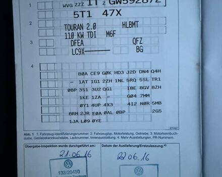 Чорний Фольксваген Туран, об'ємом двигуна 2 л та пробігом 239 тис. км за 16250 $, фото 63 на Automoto.ua