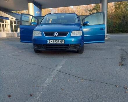 Синий Фольксваген Туран, объемом двигателя 1.6 л и пробегом 242 тыс. км за 5800 $, фото 5 на Automoto.ua