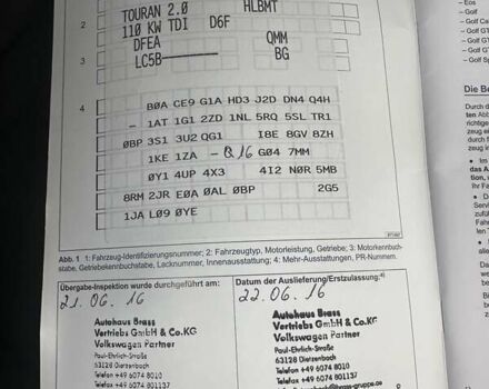 Синий Фольксваген Туран, объемом двигателя 1.97 л и пробегом 200 тыс. км за 18500 $, фото 49 на Automoto.ua