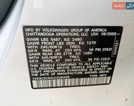 Білий Фольксваген Atlas, об'ємом двигуна 2 л та пробігом 113 тис. км за 6400 $, фото 11 на Automoto.ua
