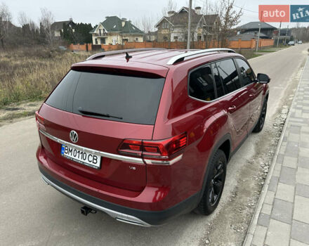 Красный Фольксваген Atlas, объемом двигателя 3.6 л и пробегом 83 тыс. км за 18999 $, фото 12 на Automoto.ua