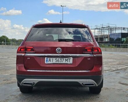 Червоний Фольксваген Atlas, об'ємом двигуна 3.6 л та пробігом 140 тис. км за 17500 $, фото 9 на Automoto.ua