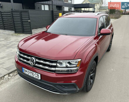Красный Фольксваген Atlas, объемом двигателя 3.6 л и пробегом 83 тыс. км за 18999 $, фото 4 на Automoto.ua