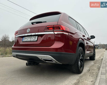 Красный Фольксваген Atlas, объемом двигателя 3.6 л и пробегом 83 тыс. км за 18999 $, фото 13 на Automoto.ua