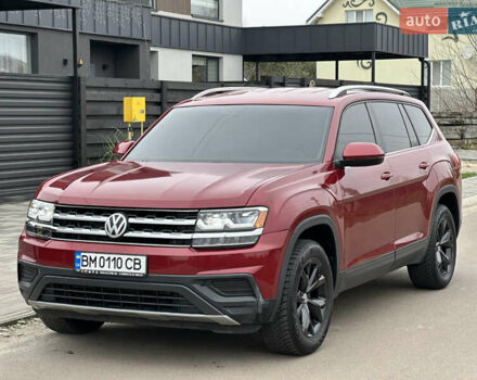 Красный Фольксваген Atlas, объемом двигателя 3.6 л и пробегом 83 тыс. км за 18999 $, фото 23 на Automoto.ua