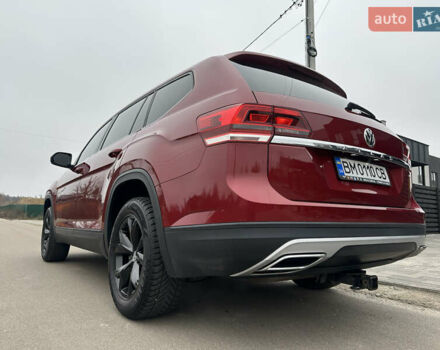 Красный Фольксваген Atlas, объемом двигателя 3.6 л и пробегом 83 тыс. км за 18999 $, фото 18 на Automoto.ua