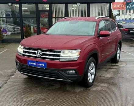 Красный Фольксваген Atlas, объемом двигателя 3.6 л и пробегом 98 тыс. км за 19500 $, фото 1 на Automoto.ua