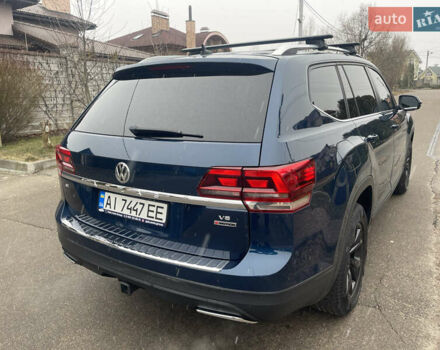 Синий Фольксваген Atlas, объемом двигателя 3.6 л и пробегом 58 тыс. км за 27499 $, фото 15 на Automoto.ua