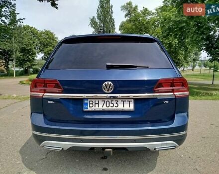 Синий Фольксваген Atlas, объемом двигателя 3.6 л и пробегом 131 тыс. км за 18990 $, фото 5 на Automoto.ua