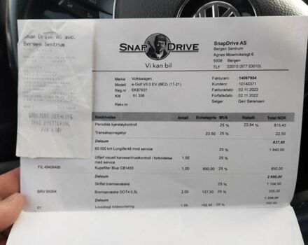 Черный Фольксваген e-Golf, объемом двигателя 0 л и пробегом 133 тыс. км за 14900 $, фото 25 на Automoto.ua