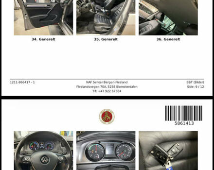 Серый Фольксваген e-Golf, объемом двигателя 0 л и пробегом 114 тыс. км за 8999 $, фото 10 на Automoto.ua