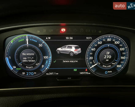 Серый Фольксваген e-Golf, объемом двигателя 0 л и пробегом 149 тыс. км за 12999 $, фото 93 на Automoto.ua