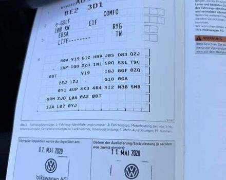 Сірий Фольксваген e-Golf, об'ємом двигуна 0 л та пробігом 124 тис. км за 12900 $, фото 21 на Automoto.ua