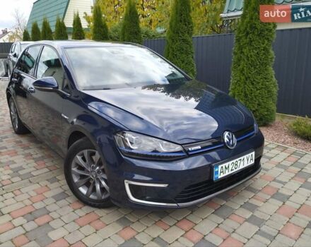 Синий Фольксваген e-Golf, объемом двигателя 0 л и пробегом 123 тыс. км за 8950 $, фото 5 на Automoto.ua