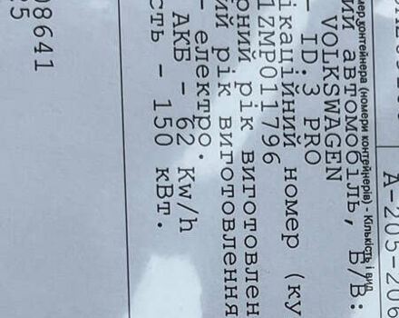 Белый Фольксваген ID.3, объемом двигателя 0 л и пробегом 127 тыс. км за 17499 $, фото 167 на Automoto.ua