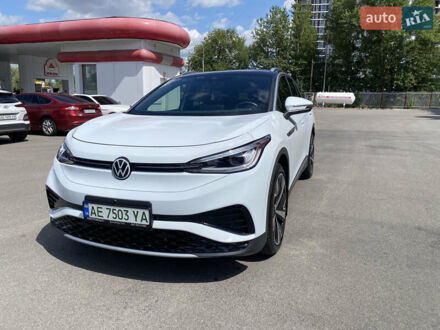Фольксваген ID.4 2021 в Днепре (Днепропетровске) на Automoto.ua Белый Фольксваген ID.4, объемом двигателя 0 л и пробегом 48 тыс. км за 27500 $, фото 1 на Automoto.ua