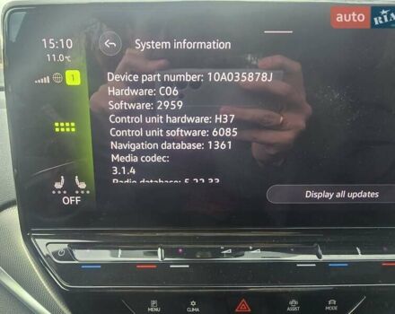 Сірий Фольксваген ID.4, об'ємом двигуна 0 л та пробігом 22 тис. км за 26500 $, фото 13 на Automoto.ua