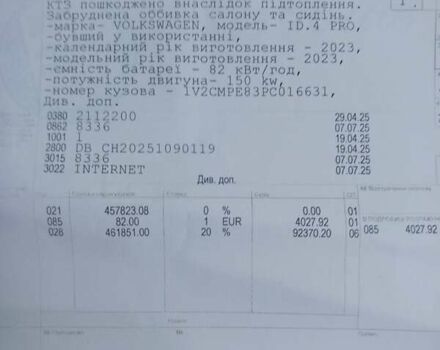 Серый Фольксваген ID.4, объемом двигателя 0 л и пробегом 62 тыс. км за 21900 $, фото 31 на Automoto.ua