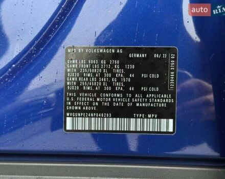 Синий Фольксваген ID.4, объемом двигателя 0 л и пробегом 20 тыс. км за 23900 $, фото 20 на Automoto.ua