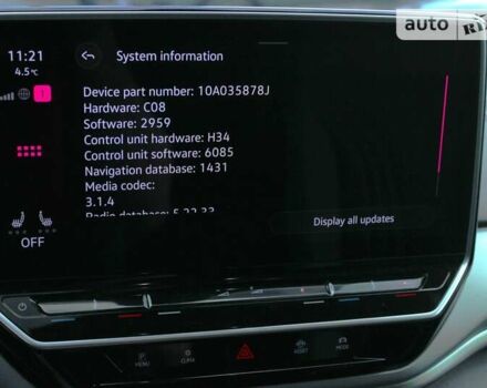 Фольксваген ID.4 Crozz, об'ємом двигуна 0 л та пробігом 6 тис. км за 32900 $, фото 8 на Automoto.ua