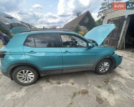 Синий Фольксваген T-Cross, объемом двигателя 1 л и пробегом 19 тыс. км за 14500 $, фото 1 на Automoto.ua