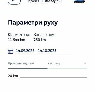Синий Фольксваген Ти-Рок, объемом двигателя 1.5 л и пробегом 11 тыс. км за 26000 $, фото 21 на Automoto.ua