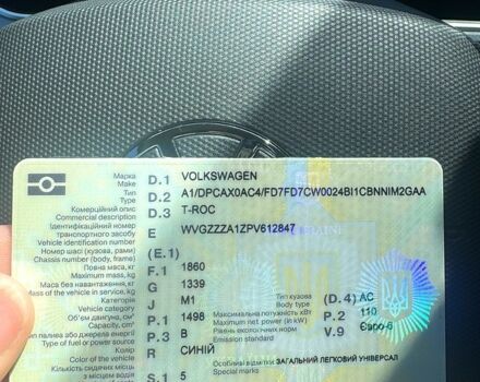 Синий Фольксваген Ти-Рок, объемом двигателя 1.5 л и пробегом 61 тыс. км за 27500 $, фото 3 на Automoto.ua