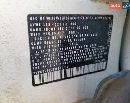 Белый Фольксваген Таос, объемом двигателя 1.5 л и пробегом 35 тыс. км за 5100 $, фото 12 на Automoto.ua
