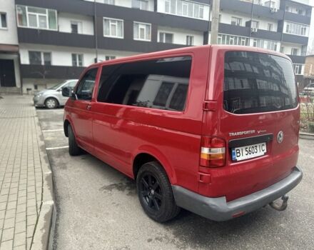 Красный Фольксваген Transporter, объемом двигателя 1.9 л и пробегом 252 тыс. км за 7500 $, фото 3 на Automoto.ua