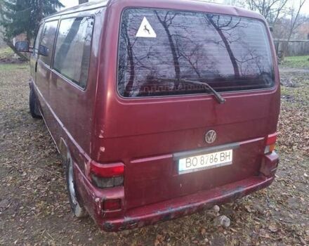 Красный Фольксваген Transporter, объемом двигателя 2.5 л и пробегом 480 тыс. км за 4600 $, фото 3 на Automoto.ua