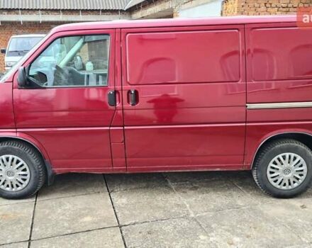 Красный Фольксваген Transporter, объемом двигателя 2.5 л и пробегом 206 тыс. км за 7290 $, фото 4 на Automoto.ua