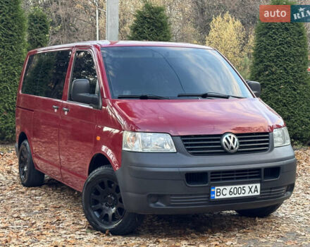 Красный Фольксваген Transporter, объемом двигателя 1.9 л и пробегом 221 тыс. км за 6999 $, фото 1 на Automoto.ua