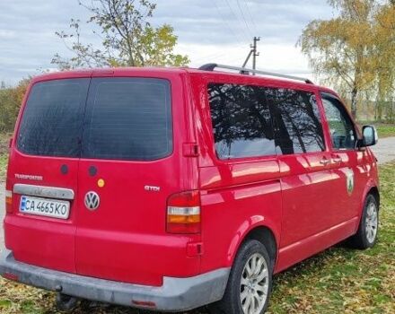 Красный Фольксваген Transporter, объемом двигателя 2.5 л и пробегом 405 тыс. км за 7500 $, фото 4 на Automoto.ua