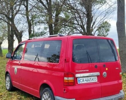 Красный Фольксваген Transporter, объемом двигателя 2.5 л и пробегом 405 тыс. км за 7500 $, фото 5 на Automoto.ua