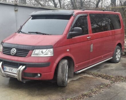 Красный Фольксваген Transporter, объемом двигателя 2.5 л и пробегом 302 тыс. км за 7000 $, фото 1 на Automoto.ua