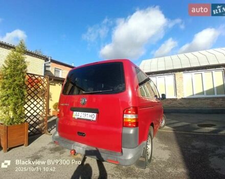 Красный Фольксваген Transporter, объемом двигателя 1.98 л и пробегом 383 тыс. км за 8500 $, фото 3 на Automoto.ua