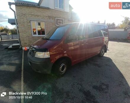 Красный Фольксваген Transporter, объемом двигателя 1.98 л и пробегом 383 тыс. км за 8500 $, фото 6 на Automoto.ua