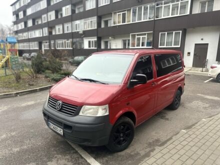 Красный Фольксваген Transporter, объемом двигателя 1.9 л и пробегом 252 тыс. км за 7500 $, фото 1 на Automoto.ua