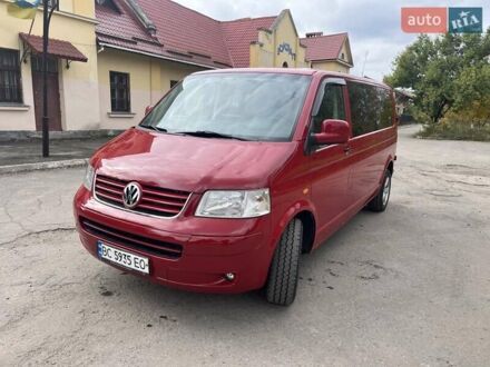 Фольксваген Transporter 2007 в Жовкве на Automoto.ua Красный Фольксваген Transporter, объемом двигателя 1.9 л и пробегом 500 тыс. км за 11000 $, фото 1 на Automoto.ua