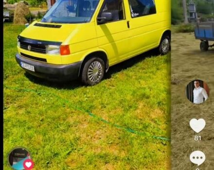 Желтый Фольксваген Transporter, объемом двигателя 1.9 л и пробегом 400 тыс. км за 4100 $, фото 1 на Automoto.ua