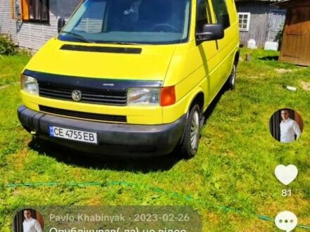 Фольксваген Transporter 1998 у Вижнице на Automoto.ua Жовтий Фольксваген Transporter, об'ємом двигуна 1.9 л та пробігом 400 тис. км за 4100 $, фото 1 на Automoto.ua