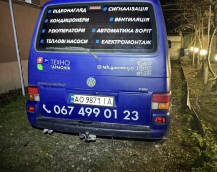 Синий Фольксваген Transporter, объемом двигателя 2.5 л и пробегом 700 тыс. км за 5800 $, фото 3 на Automoto.ua