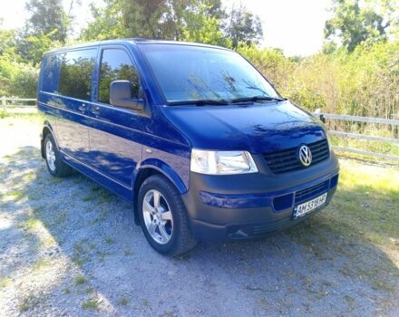 Синий Фольксваген Transporter, объемом двигателя 2.5 л и пробегом 349 тыс. км за 6500 $, фото 2 на Automoto.ua