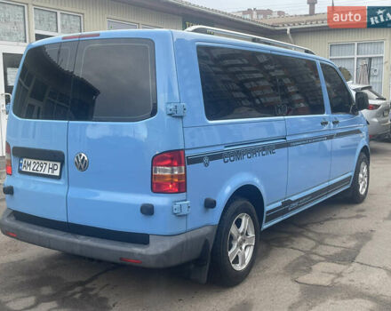 Синий Фольксваген Transporter, объемом двигателя 2.5 л и пробегом 282 тыс. км за 9500 $, фото 4 на Automoto.ua