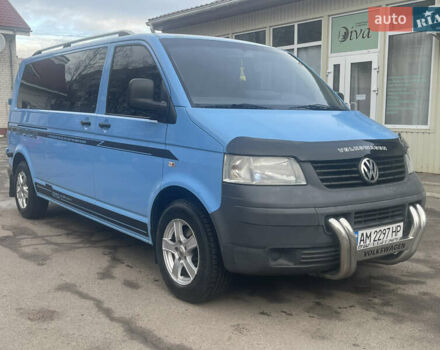 Синий Фольксваген Transporter, объемом двигателя 2.5 л и пробегом 282 тыс. км за 9500 $, фото 6 на Automoto.ua
