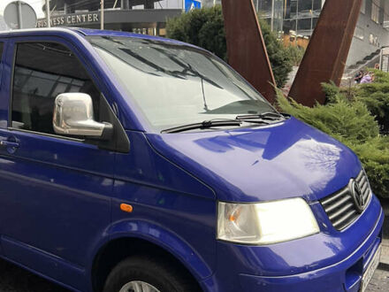 Синий Фольксваген Transporter, объемом двигателя 2.5 л и пробегом 395 тыс. км за 9999 $, фото 1 на Automoto.ua
