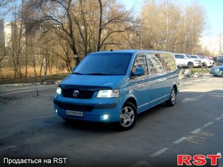 Синий Фольксваген Transporter, объемом двигателя 2.5 л и пробегом 294 тыс. км за 10900 $, фото 1 на Automoto.ua