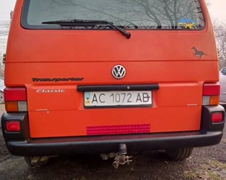 Оранжевый Фольксваген Transporter, объемом двигателя 1.9 л и пробегом 370 тыс. км за 6300 $, фото 3 на Automoto.ua
